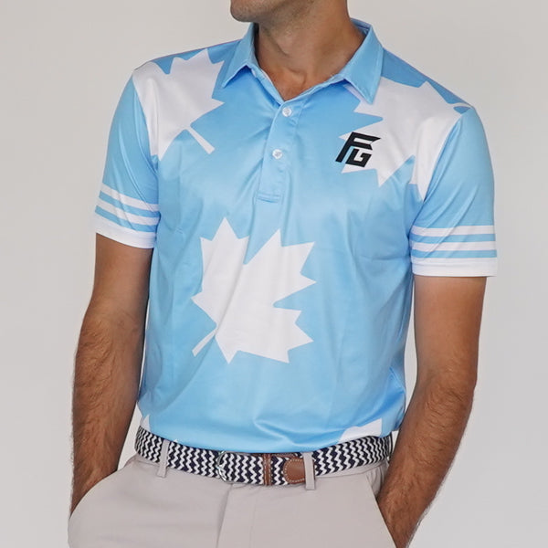 Baby blue golf shirt best sale